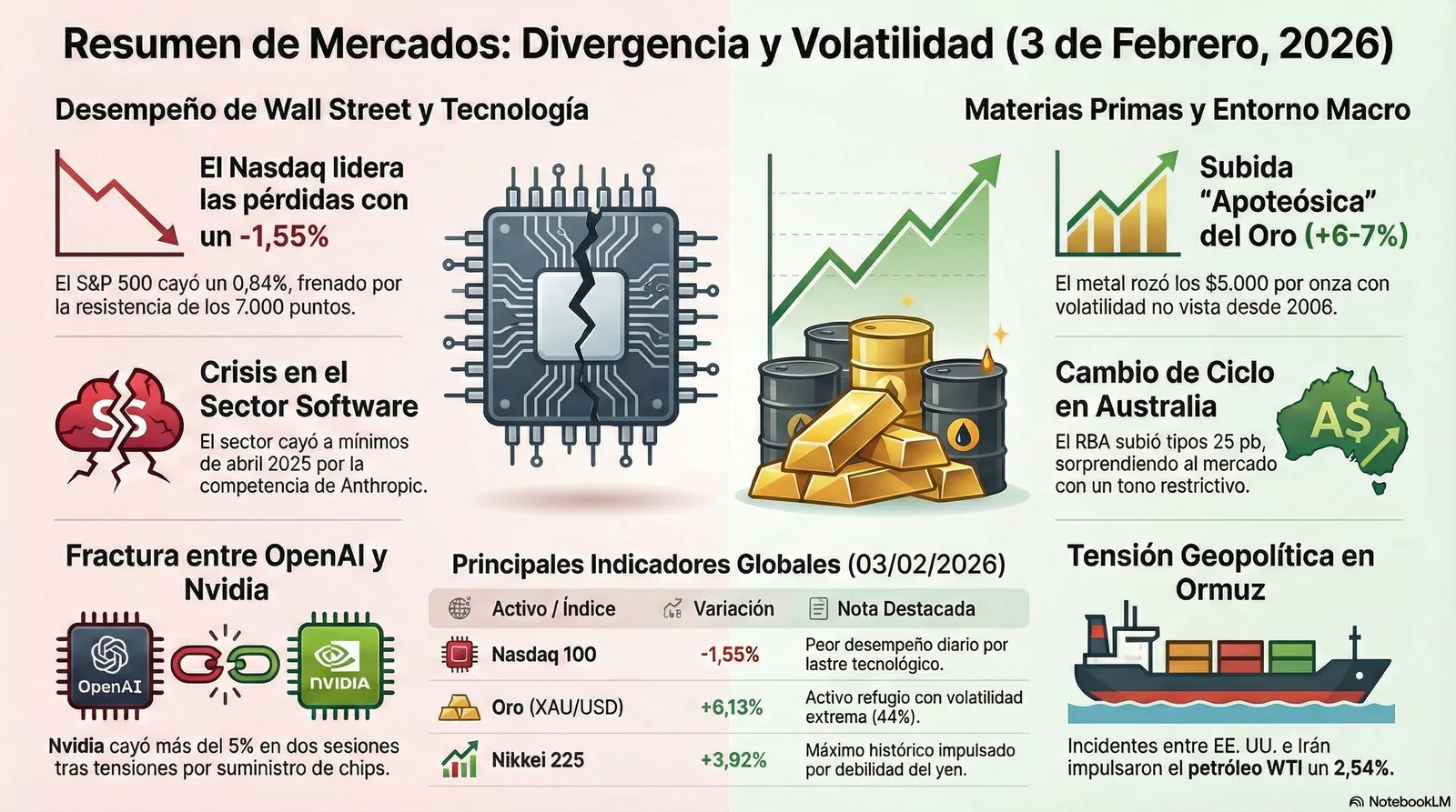 Cierre de Mercados – 03 febrero 2026