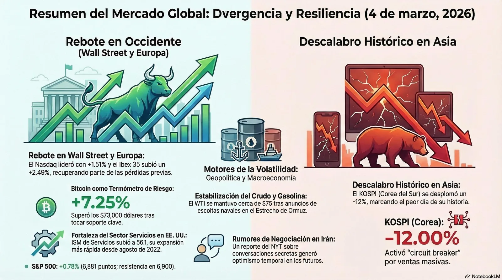 Cierre de Mercados – 04 marzo 2026
