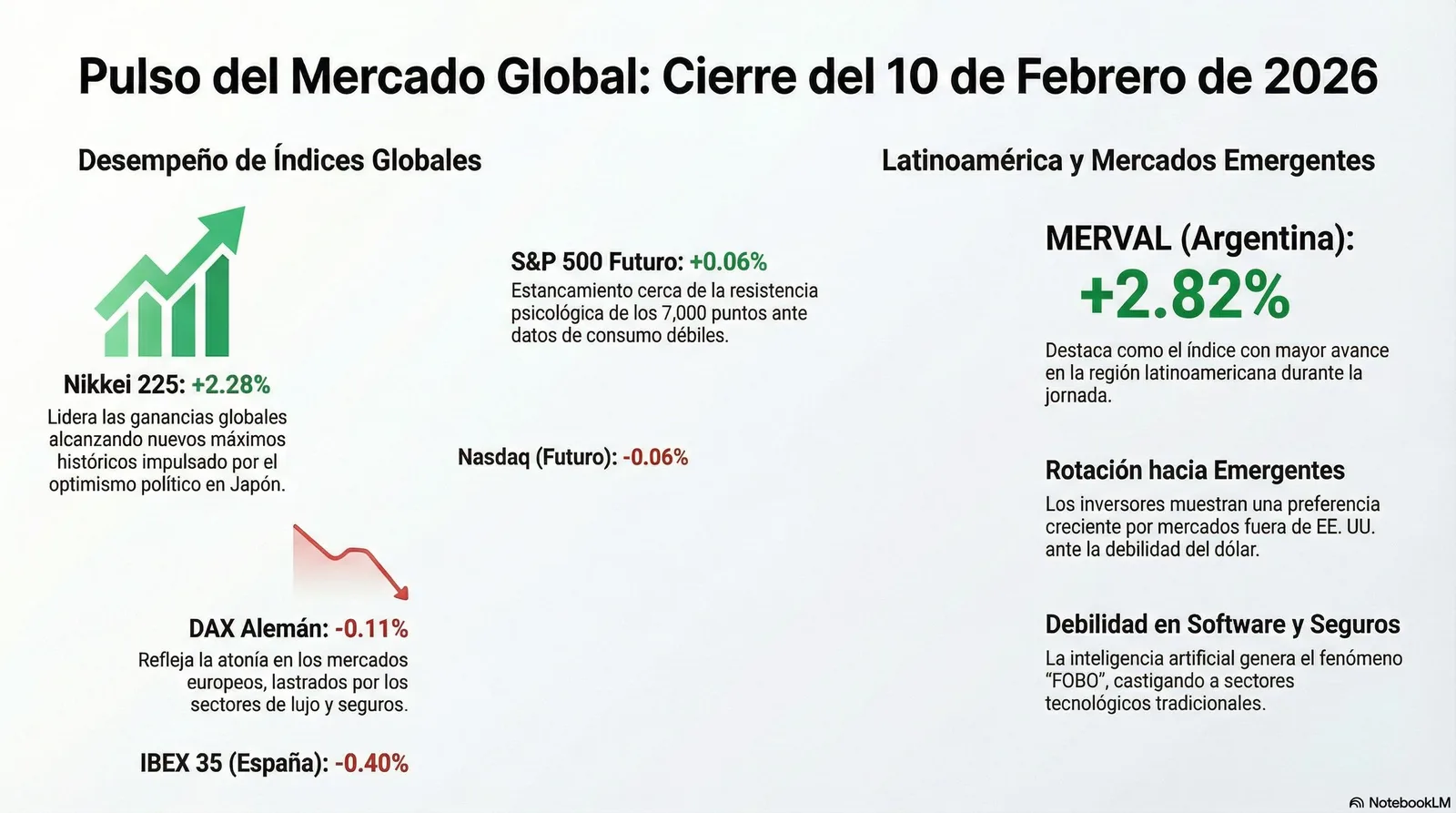 Cierre de Mercados – 10 febrero 2026