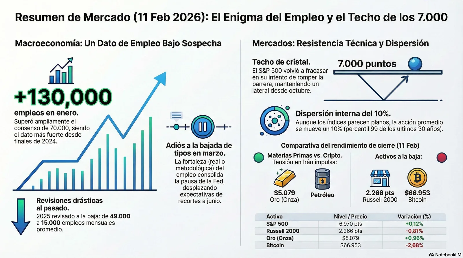 Cierre de Mercados – 11 febrero 2026