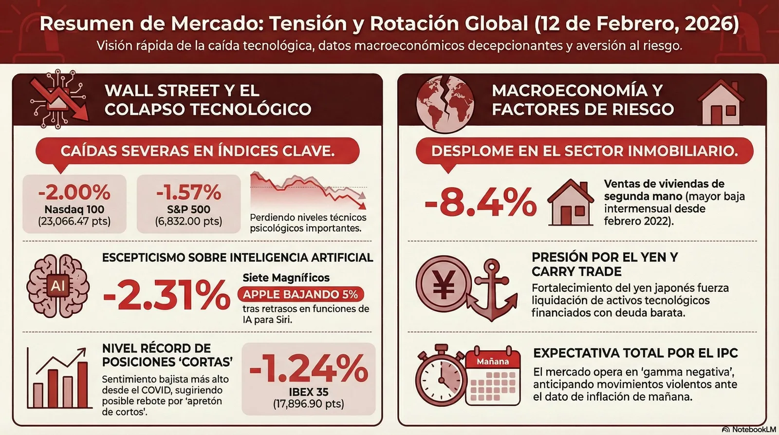 Cierre de Mercados – 12 febrero 2026
