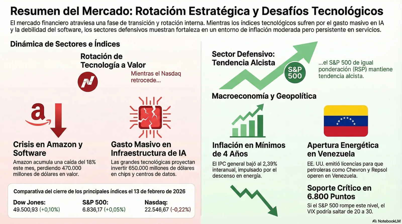Cierre de Mercados – 13 febrero 2026