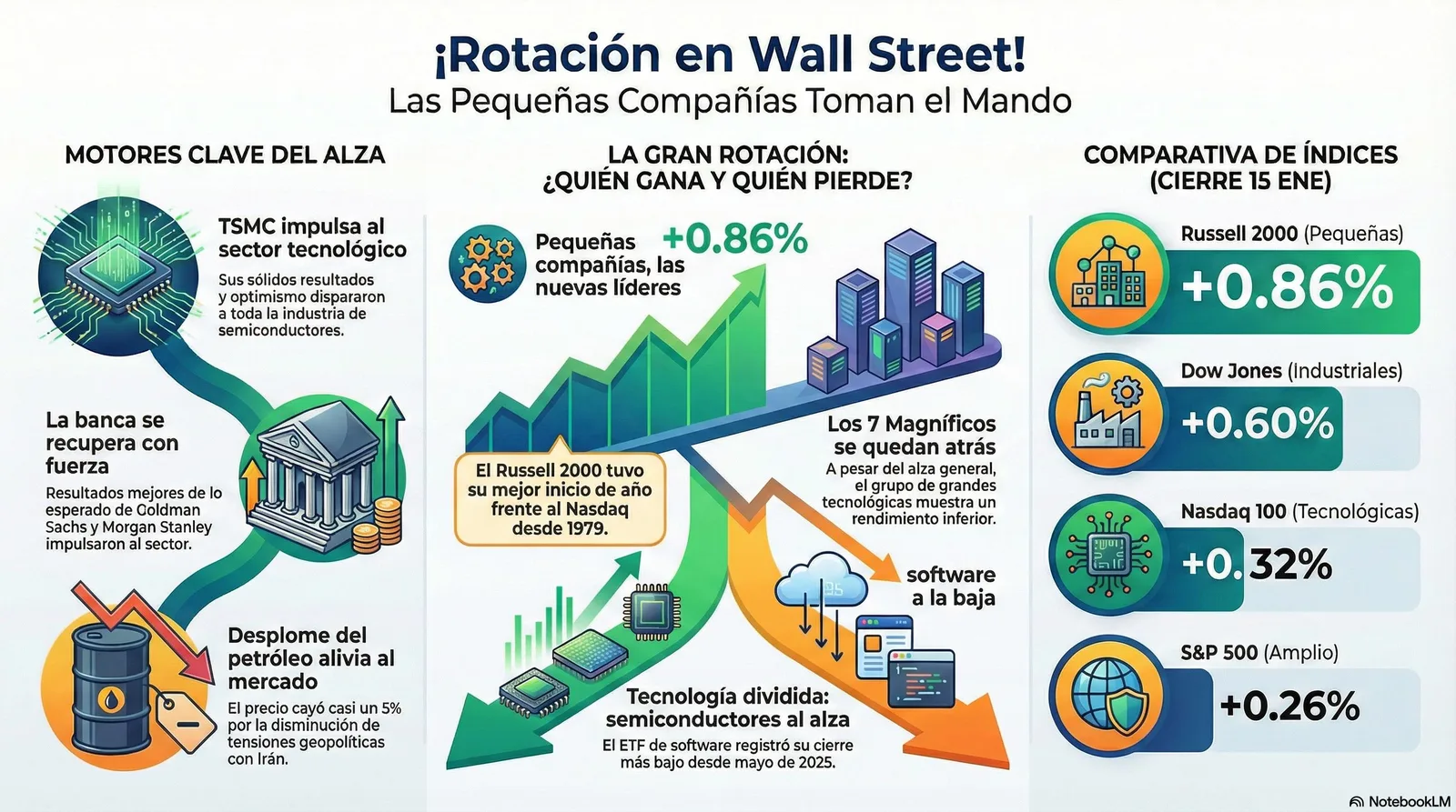 Cierre de Mercados – 15 enero 2026