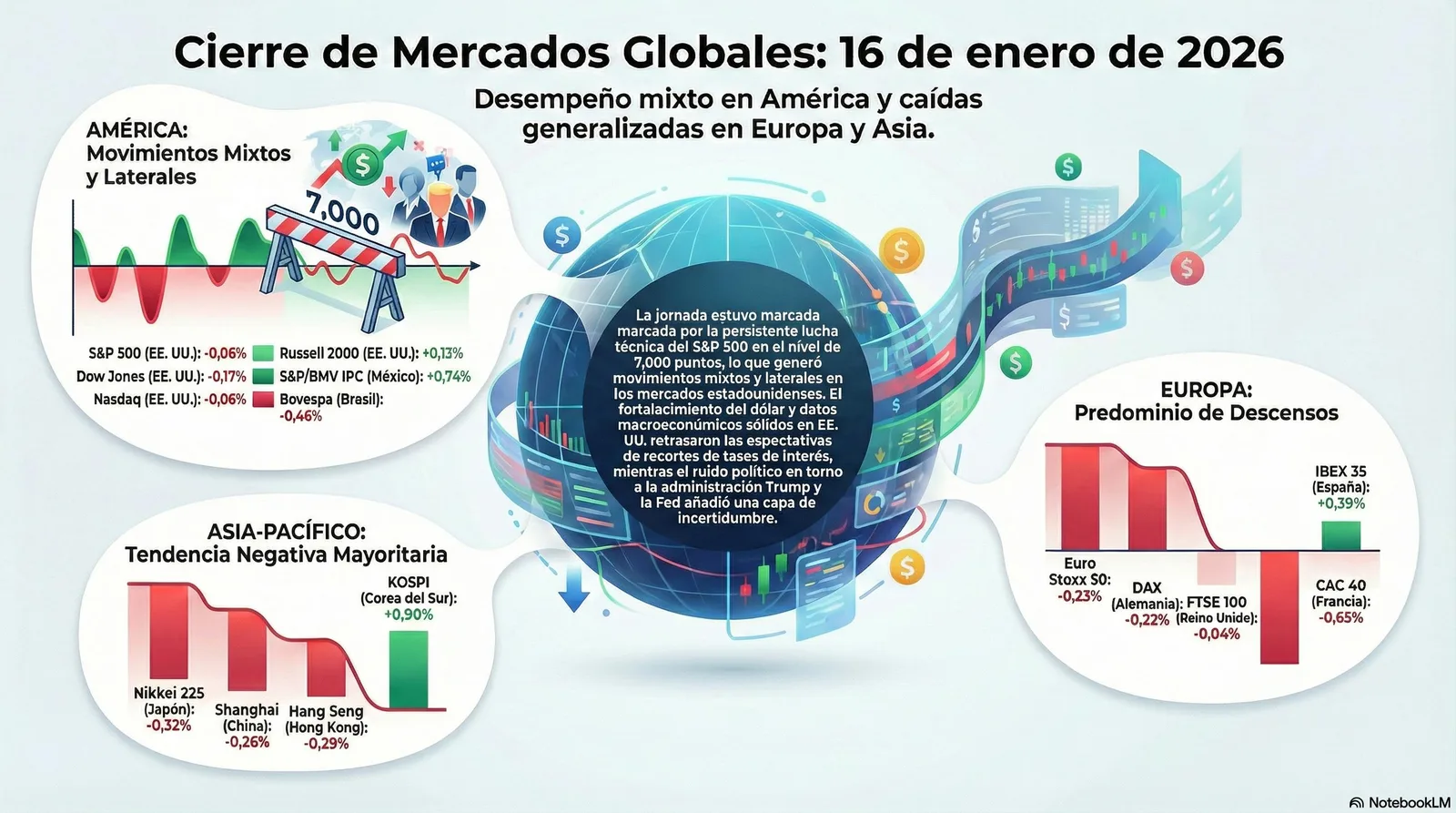 Cierre de Mercados – 16 enero 2026