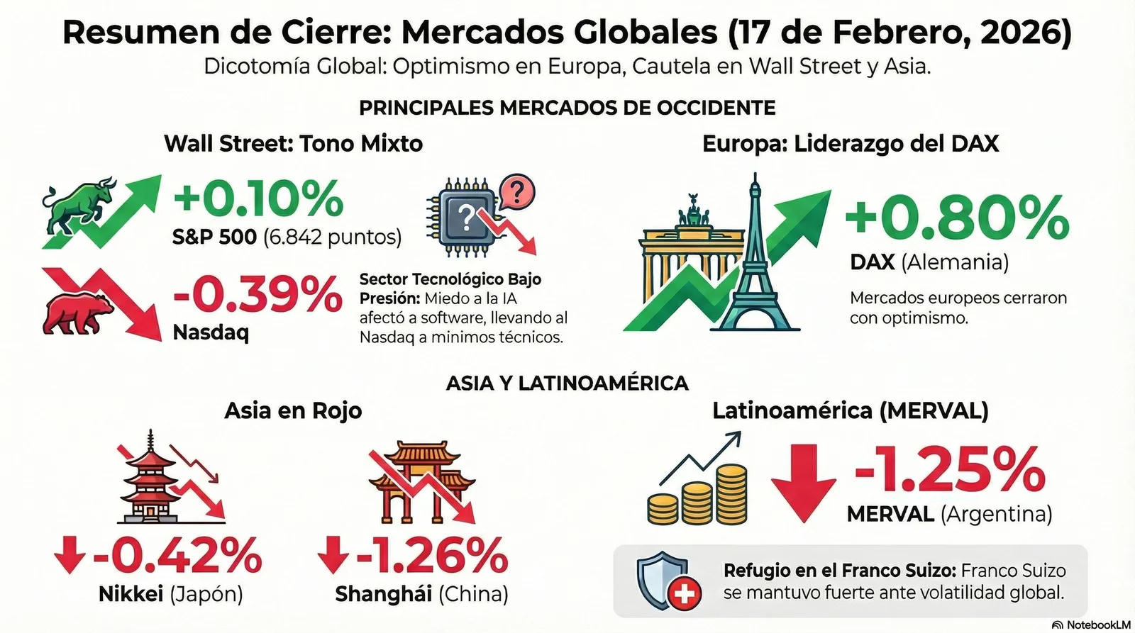 Cierre de Mercados – 17 febrero 2026