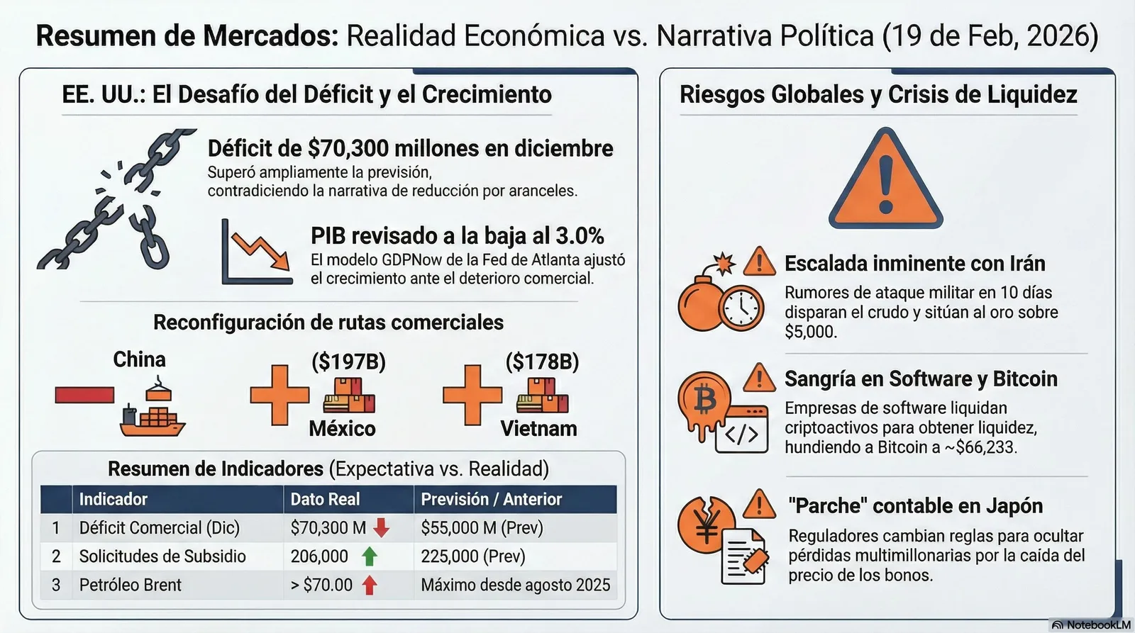 Cierre de Mercados – 19 febrero 2026