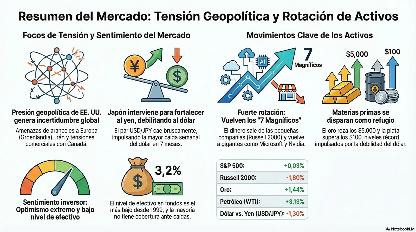 Cierre de Mercados – 23 enero 2026