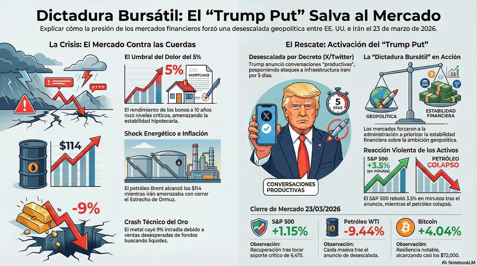 Cierre de Mercados – 23 marzo 2026
