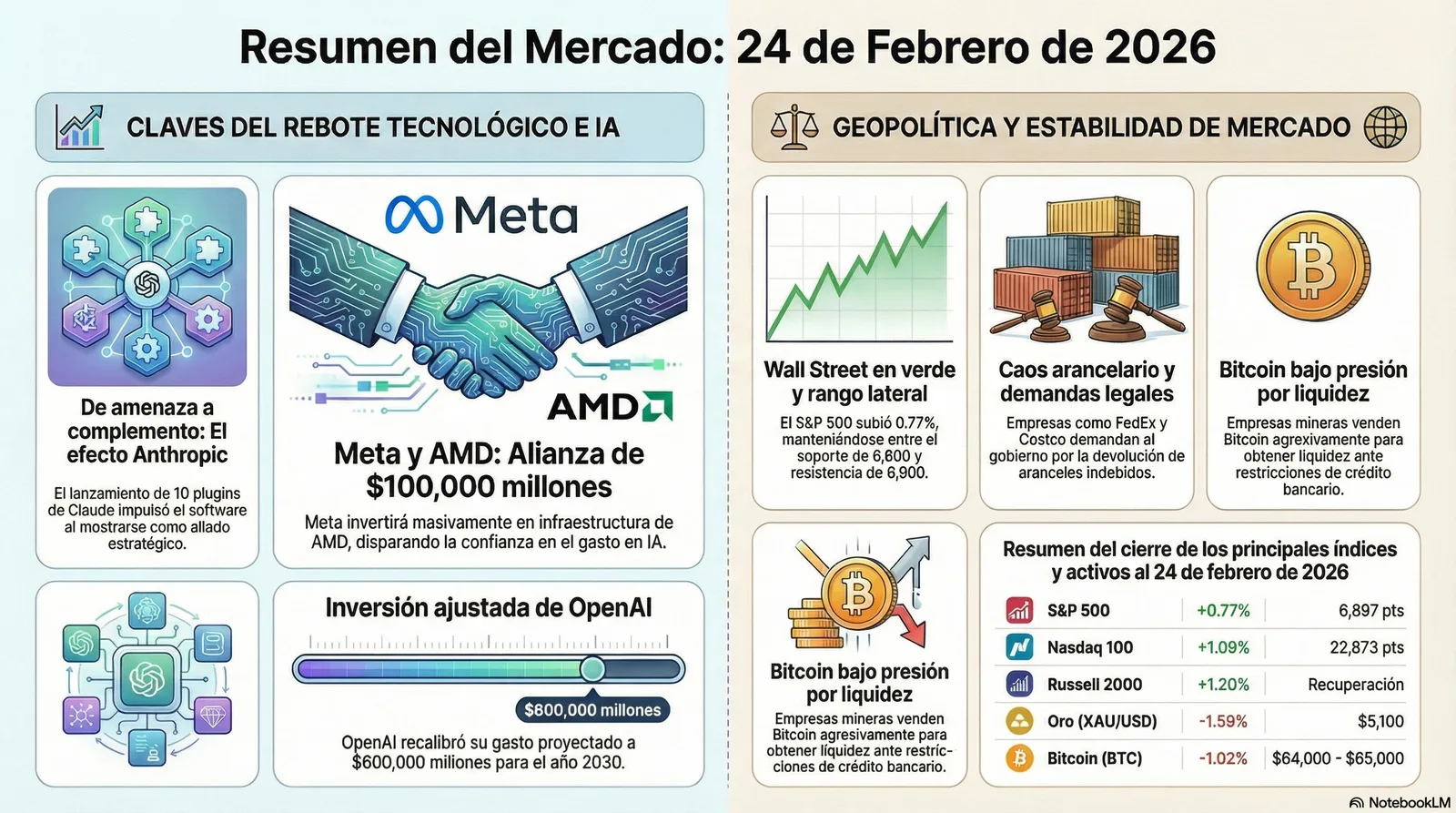 Cierre de Mercados – 24 febrero 2026