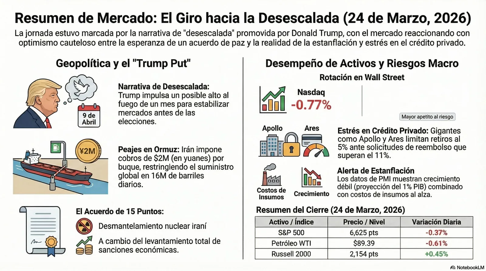 Cierre de Mercados – 24 marzo 2026