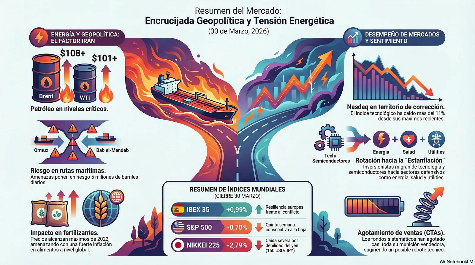 Cierre de Mercados – 30 marzo 2026