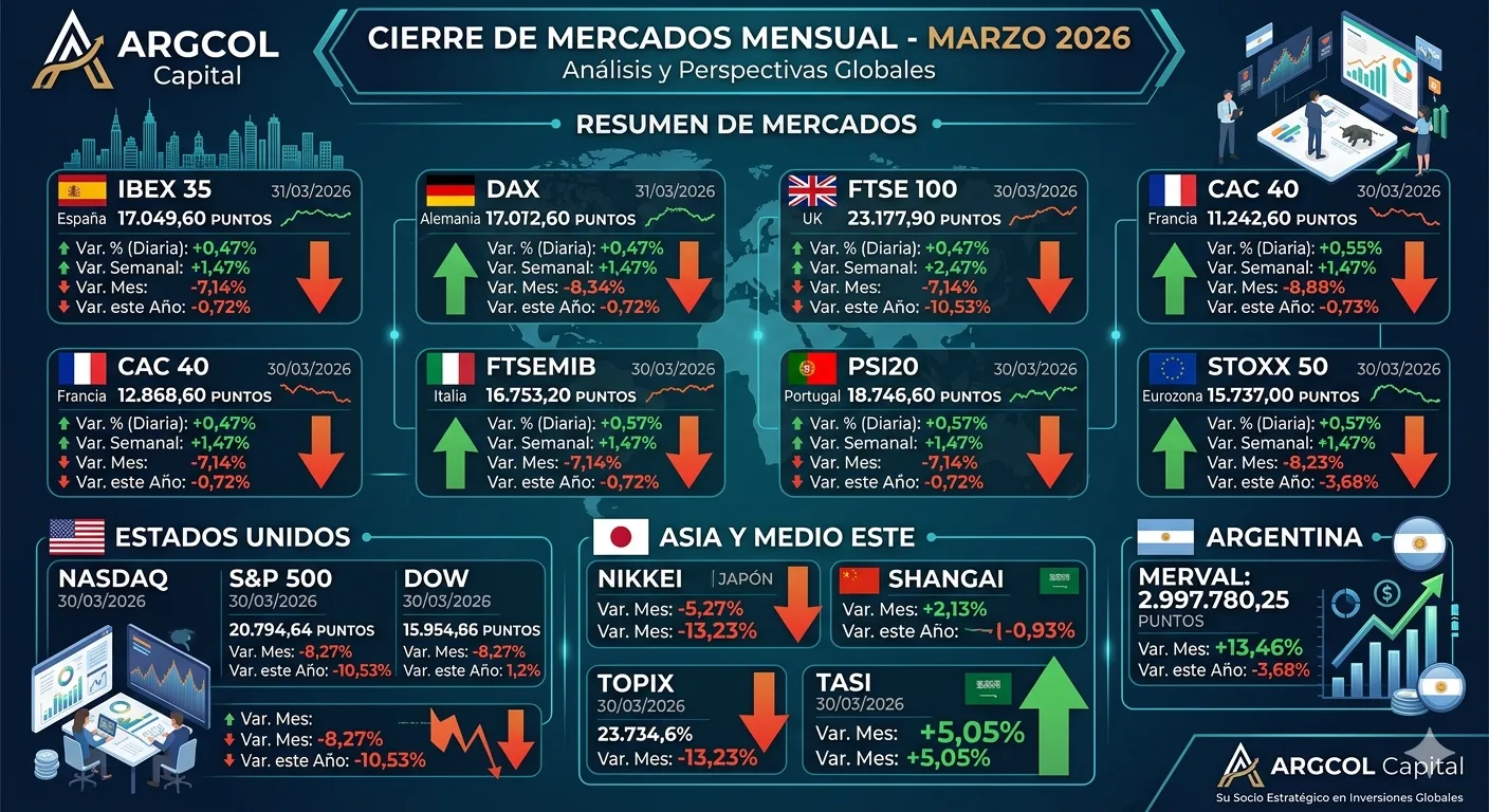 Informe Mensual de Mercados – marzo 2026