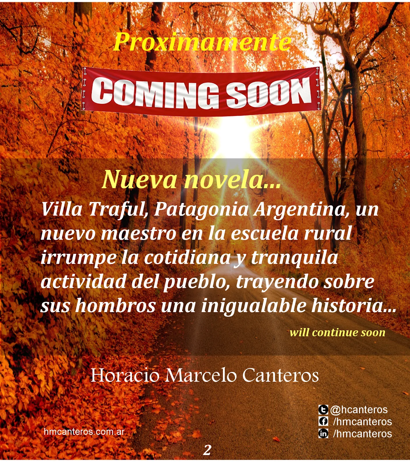 Próximamente, mi segunda novela... II