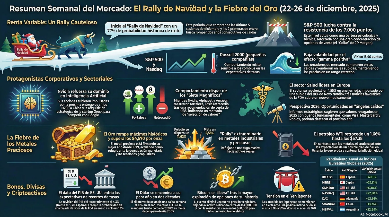 Resumen Semanal del Mercado (22/12/2025 - 26/12/2025)